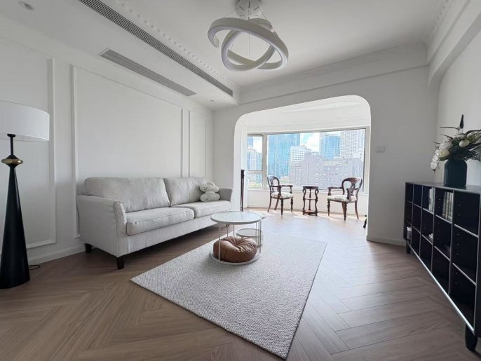 Modern brand new 2brs brand new furniture open kitchen best compound Jing an temple