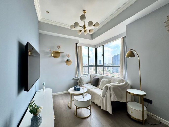 Bright comfortable 1BR with nice view @Kangding rd