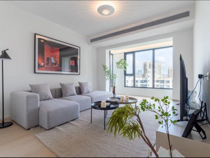 Modern big 1 bedroom floor heating modern furniture near Century park 14.8K