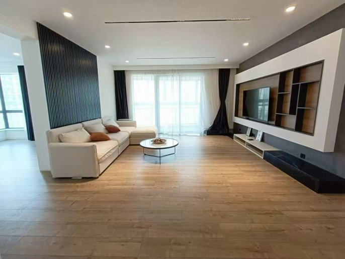 Modern big 4brs floor heating big balcony big open kitchen near Jing an temple