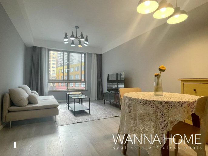 Spacious&Modern&Bright 1Bdr 1Bath Apt+L2/7/14 Jing An Temple+Great Compound