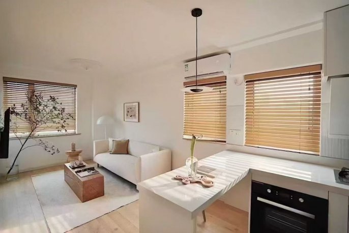 Modern bright 1BR APT Yueyang Rd Elevator 12.5k