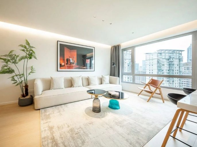 Modern 2brs floor heating and nice river view modern furniture beside Huang pu river