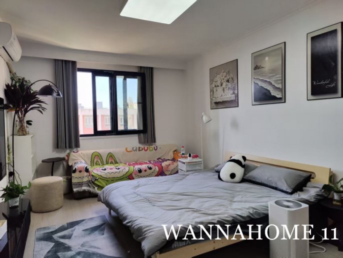 Nice Compound/Spacious&Modern&Bright 2Bdrs 1Bath Apt/L11+10 Jiaotong University