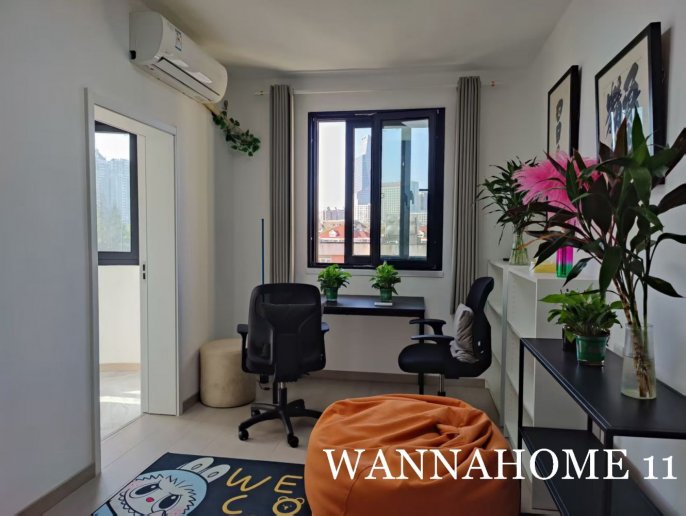 Nice Compound/Spacious&Modern&Bright 2Bdrs 1Bath Apt/L10+11 Jiaotong University