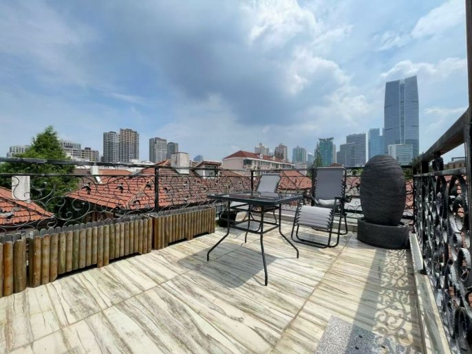 Terrace/big living/bright/3brs/only13800/Yuyuan Rd/line2 Jingan
